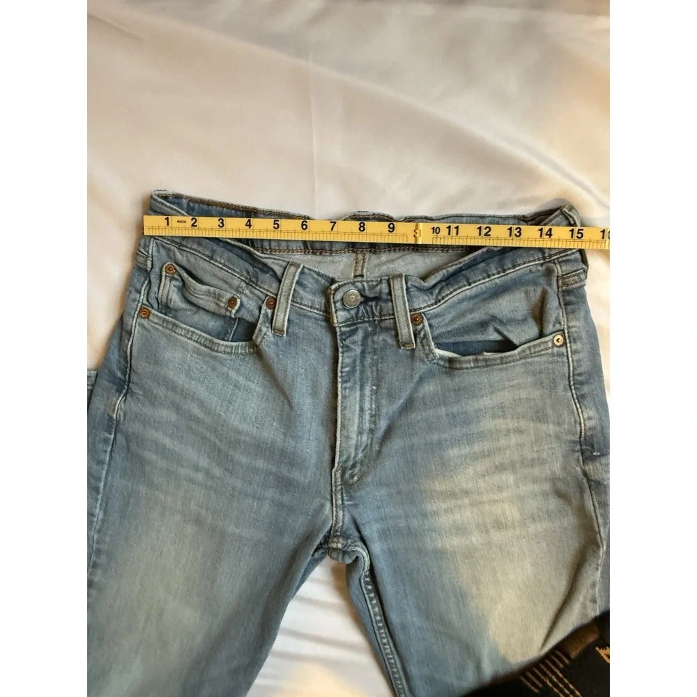 Levi's 514 Jeans Mens 32x30 (Measures 30x29) Light Wash Straight Fit Denim